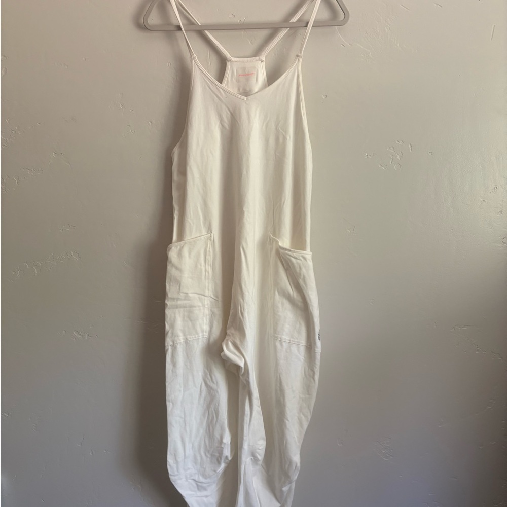 FP Movement by Free People White Relaxed Jumpsuit